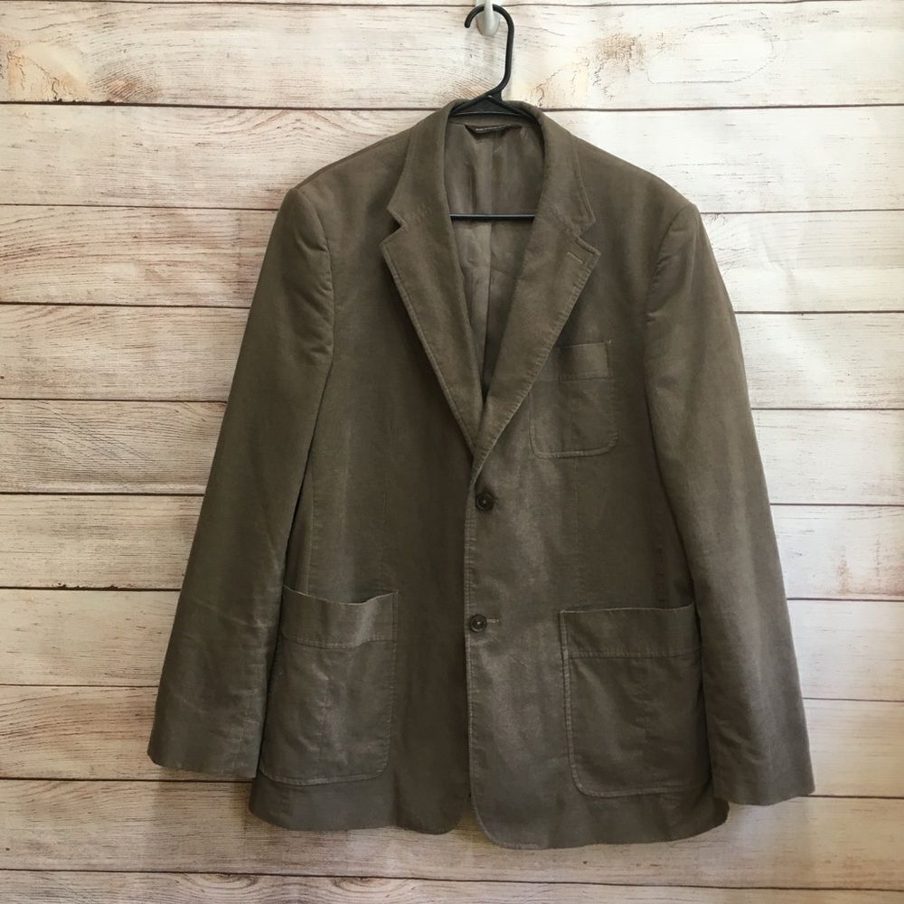 PERRY ELLIS BLAZER‎ IN TAN CORDUROY